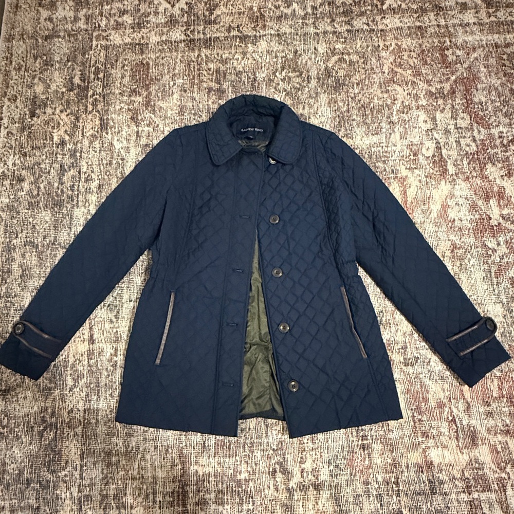 Land’s End Women’s Quilted Navy Jacket